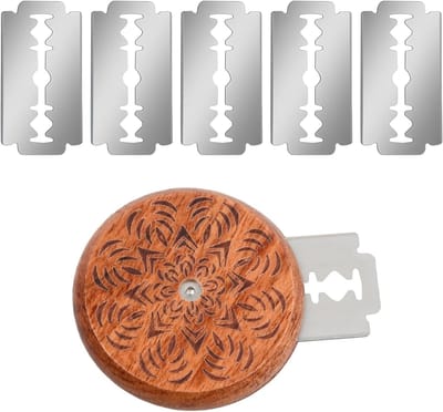 Dailygoody - Brood snijgereedschap - Bakkersmes - Comfortabel in gebruik - Rozenpatroon - Deegmes voor thuisbakkers - Ideaal voor brooddeeg