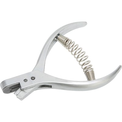 Perforatrice à Cuir Portable Bracelet de Montre en Cuir Échantillon de Vêtement Papier Pince d'Incision Perforatrice de Type U white