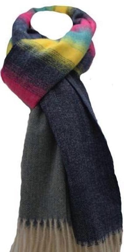 Winter Sjaal Multicolor Gestreept Dames Sjaal Multicolor Gestreept