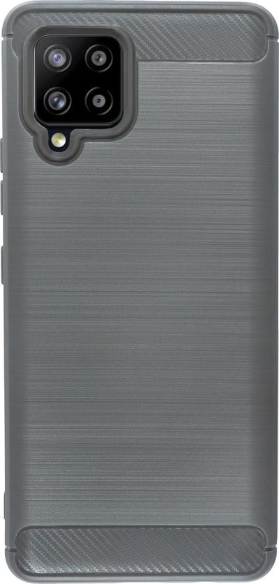 BMAX Carbon soft case hoesje geschikt voor Samsung Galaxy A42 / Soft cover / Telefoonhoesje / Beschermhoesje / Telefoonbescherming - Grijs