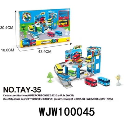 Tayo Minibus Slingsho Krijger Auto Speelgoed Set Doe-het-zelf Baan Tayo Cartoon Auto Speelgoed Collectie Automodel Vakantiecadeau