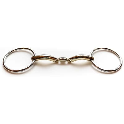 Mors dubbele brisure voor paard comfort kinnen Jump'In