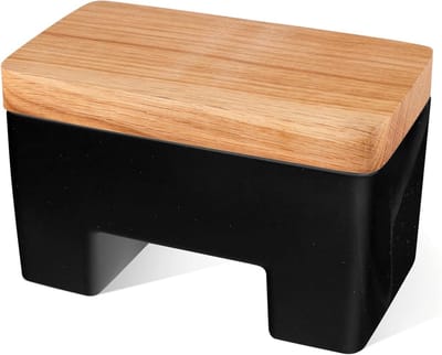 Intelligente botervloot - Boter bewaren - Verse boter - Zonder koelkast - 16.5 x 10 x 10 cm - Zwart