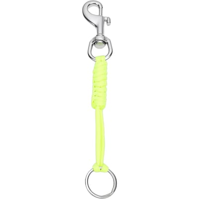 Crochet de plongée à libération rapide avec corde tressée phosphorescente Boucle à pression en acier inoxydable 316