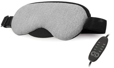 carmdering - Verwarmd Oogmasker - Oogkompres - Slaapmasker - Vier Temperatuurstanden - USB-Voeding - Katoen - Verstelbare Band - Verlichting Droge Ogen - 1 Stuk