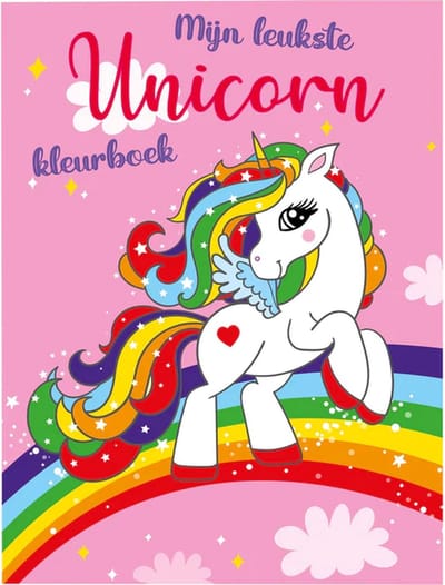 Kleuren voor meisjes "mijn leukste unicorn" kleurboek met 48 pagina's vol eenhoorns (paard / pony) kleurplaten (kinder kleurboek dieren / schoencadeau Sint / Kerstmis)