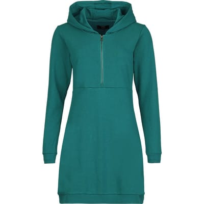 R.E.D. Rock-Engineered Design Turquoise jurk met capuchon en lange mouwen - Dames - S