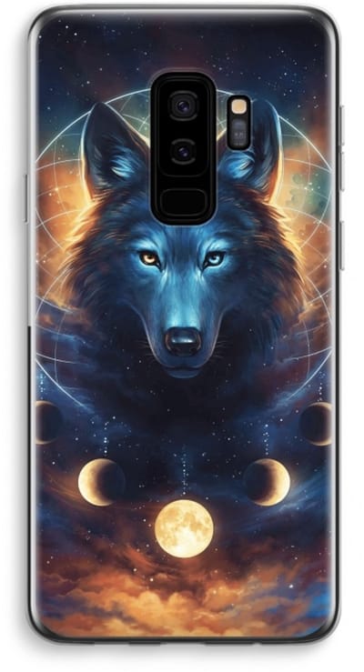 Case Company® - Hoesje geschikt voor Samsung Galaxy S9 Plus hoesje - Wolf Dreamcatcher - Soft Cover Telefoonhoesje - Bescherming aan alle Kanten en Schermrand
