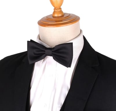 WiseGoods Luxe Heren Vlinderstrik - Design - Kleding - Accessoires - Cadeau - Feest Kledij Mannen - Voor Blouse / Smoking - Zwart