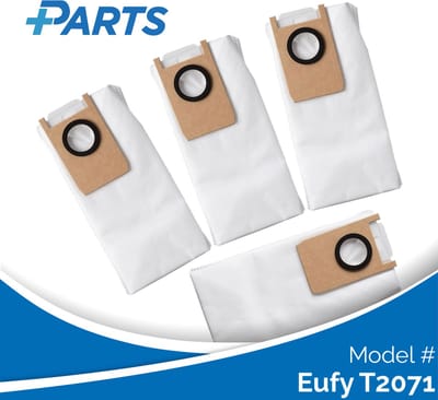 Eufy T2071 Stofzakken (4 Stuks, Plus.Parts® alternatief voor T29B9)