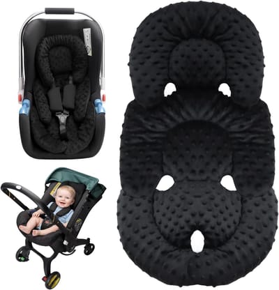 Comfortabele Autostoel Kussen voor Baby's - Hoofd- en Lichaamssteun, 2-in-1 Omkeerbaar Inlegkussen, Geschikt voor Nieuwe Moeders en Kinderen, Ideaal voor Autostoelen en Kinderwagens