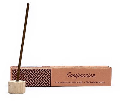 Song of India - kruidenwierook zonder bamboe met houder - compassie - 34 g 1 doosje