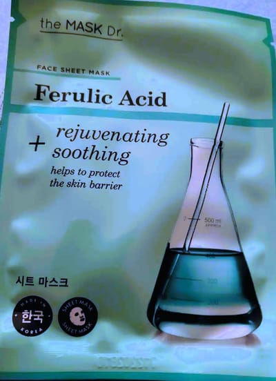 gezichtsmasker the mask dr - facial heet mask - Ferulic Acid - masker tissue - verjongend en verzachtend