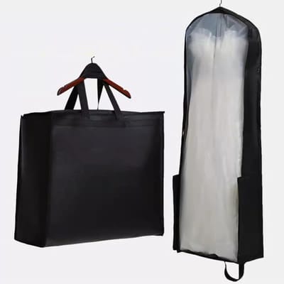 Kledinghoezen - Beschermhoezen - Kleding Opbergen - Ademend Materiaal - Tot 200 cm - Zwart