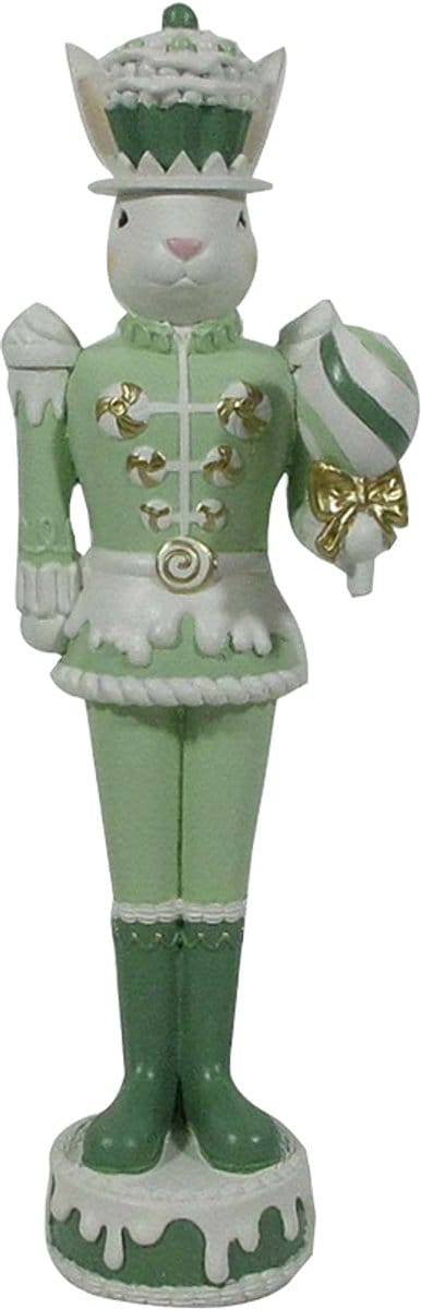 Viv! Christmas Paasdecoratie - Paashaas Notenkraker in Groen - pasen - 30cm