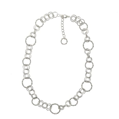 Behave - Zilverkleurige schakelketting - Minimalistische stijl - Dames