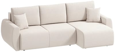 Slaapbank - Uitklapbaar - Slaapstoel - Logeerbed - Zetelbed - Slaapfauteuil - Vouwbed - 3 persoons - Zeer comfortabel - Crèmewit