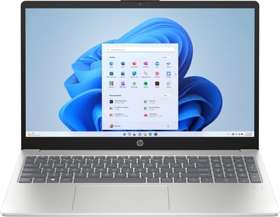HP 15-fd1055nd Intel Core 5 120U Laptop 39,6 cm (15.6") Full HD 16 GB DDR4-SDRAM 1 TB SSD Wi-Fi 6 (802.11ax) Windows 11 Home Zilver