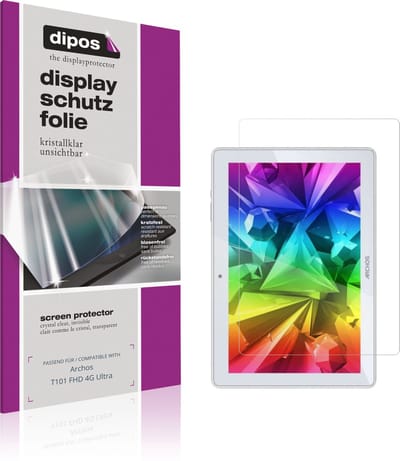 dipos – 2x Beschermfolie geschikt voor Archos T101 FHD 4G Ultra | Krasbestendige & heldere Screenprotector Ultra-Thin