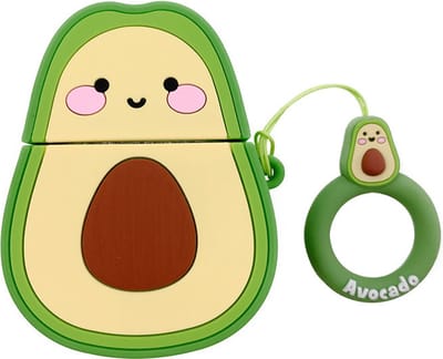 okido - Hoesje geschikt voor Airpods 3 - Avacado silliconen case voor Airpods - Case geschikt voor Apple AirPods 3 - Airpods hoes cadeau
