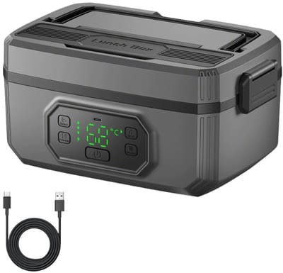 Dailygoods - Draagbare Elektrische Lunchbox met Verwarmfunctie voor Werk en Camping