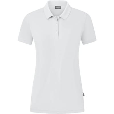 Jako Organic Polo Stretch Dames - Wit | Maat: 34