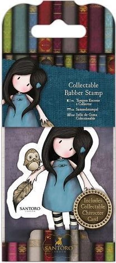 Gorjuss: Collectable Mini Rubber Stamp - Santoro - No. 40 The Owl (GOR 907420)