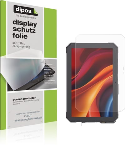 dipos – 2x Matte Beschermfolie geschikt voor CUBOT Tab Kingkong Mini 8.68 Zoll | Krasbestendige & antireflecterende Screenprotector Ultra-Thin