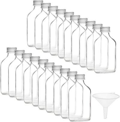 Store_8 - Mini Liqueur Flessen - 100ml - Set van 20 - Glas - Perfect voor Trouwen en Feestjes - Inclusief Dop en Trechter - Voor Drankjes