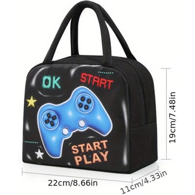 Lunchtas, Oxford Doek Bento Box Tote Bag, Handwasbare Draagbare Warme Maaltijd Container Lunchbox Tas, Voedselzak
