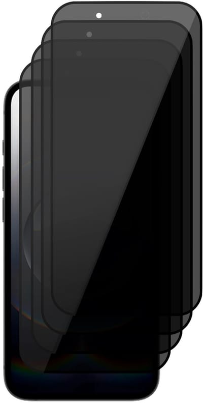 Privacy Screenprotector geschikt voor iPhone 16e - 4x Volledig Dekkend Glas Screen Protector