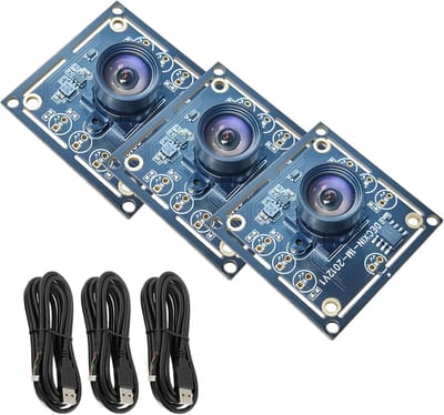 CISSIYOG OV9732 Cameramodul, 3 stuks 100 graden cameramodule, compatibel met Autodart camerasysteem, 1280 x 720, met 3 meter kabel, USB-driver