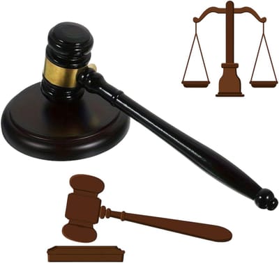 Houten Veilinghamer met Geluidsblok, Ideaal voor Advocaten, Rechters en Veilingbijeenkomsten, Handgemaakt en Duurzaam