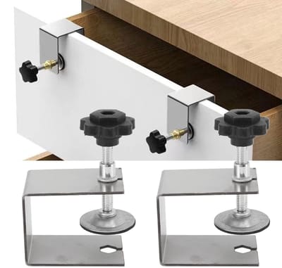 Dailygoods- Lade Klemmen - 2 Stuks - Bevestigingsclip - Staal/Kunststof - Nauwkeurige Installatie - Hoogwaardige Duurzaamheid - Afmetingen 12 x 4,6 x 6,8 cm - Bevestigingsklem