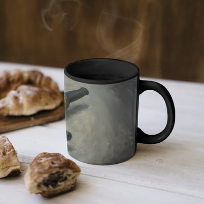 Magische Mok - Foto op Warmte Mokken - Koffiemok - Haakse slijper - Schilderij - Gereedschap - Magic Mok - Beker - 350 ML - Theemok