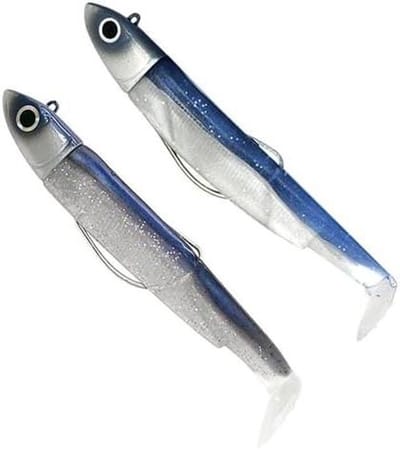 Zachte Kunstaas Set - Vis Lokaas - Sportvisserij Uren - Off Shore Model - 12 cm - Elektrisch Blauw