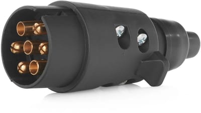 GEKO 7-pins trailerstekker - duurzaam kunststof - eenvoudig te monteren - 12V compatibel