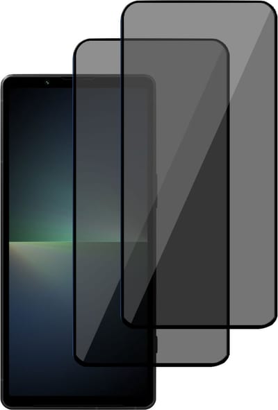 2x Privé Screenprotector geschikt voor Sony Xperia 5 V - Privacy Beschermglas - Privacy Proteqt+