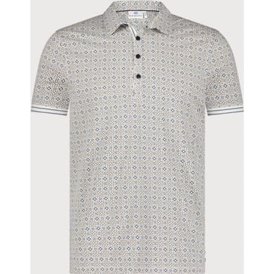 Blue Industry De microprint polo |