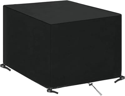 Bankhoes Tuinmeubelen - Beschermhoes Bank - Meubels Beschermen - Scheurbestendig Oxford - 50 x 50 x 38 cm - Zwart