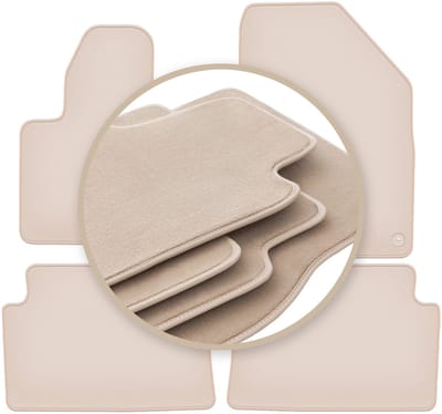 PREMIUM beige matten voor: Citroen C5 II X7 liftback, sedan, stationwagen, tourer 2008-2017