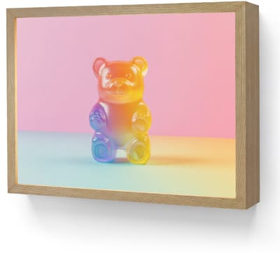 Wandlamp 40x30 cm - Oplaadbaar - Pastel - Snoep - Wandlampen binnen woonkamer - Slaapkamer lamp - Decoratieve nachtlamp - Vloerlamp draadloos