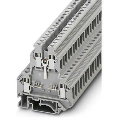 Phoenix Contact 3048030 Doorgangsserieklem 6.2 mm Schroeven Grijs 50 stuk(s)