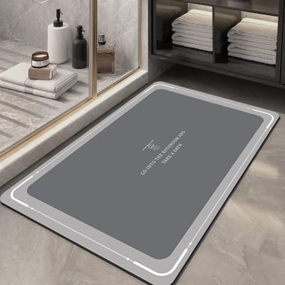 Diatomeeënaarde Vloermat Kan Gewassen Worden Toilet Badkamer Antislipmat Badkamer Toilet Wastafel Waterabsorberende Mat 40 * 60Cm