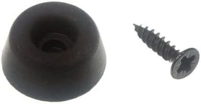 Universele WC-Bril Bufferpads Zwart 19 mm - Set van 8 Stuks