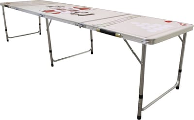 Beerpong tafel - blauw - 240 cm - inclusief 2 microvezeldoeken