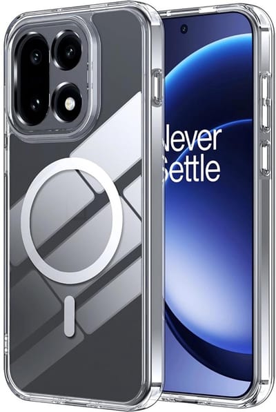 CaseBoutique Backcase hoesje geschikt voor OnePlus 15 - Effen Transparant - TPU (Zacht) - Volledig Doorzichtig - Compatible met MagSafe en Qi2