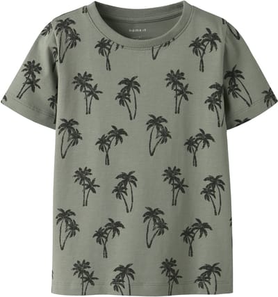 NAME IT - NMMFILLE SS TOP BOX - Jongens - T-shirts - groen - maat 92