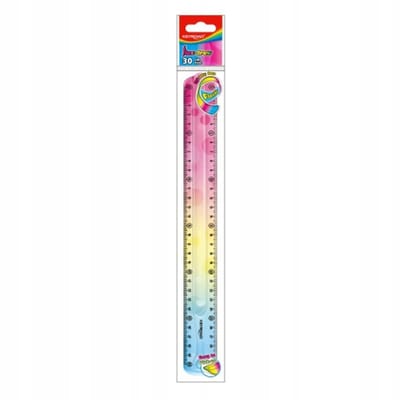 Flexibele Liniaal Keyroad 30 cm Regenboog - Verschillende Kleuren