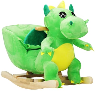 Thuys – Hobbeldier – Schommeldier – Voor Jongens en Meisjes – 63 x 32 x 52cm – Groen